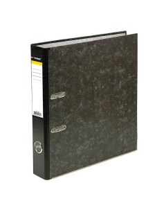 Папка регистратор А4 черный мрамор 55 мм с карманом на корешке цвет черный Informat