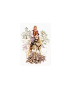 Набор для вышивания Юноша на белом коне136866 Alisa