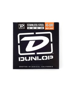 Dbs Stainless Steel Bass 45 100 струны для бас гитары Dunlop