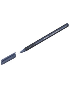 Ручка шариковая Triangle Twin 0 7мм черный цвет чернил игольчатый стержень 30шт Berlingo
