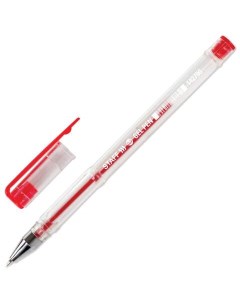 Ручка гелевая Basic 142790 красная 0 5 мм 50 штук Staff