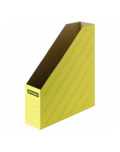 Лоток накопитель для бумаг архивный 75 мм до 700 листов желтый Officespace
