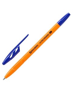 Ручка шариковая ULTRA ORANGE 143562 синяя 0 7 мм 50 штук Brauberg