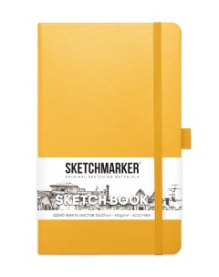 Скетчбук 2314403SM 140г м2 13х21см 160 стр цвет оранжевый Sketchmarker