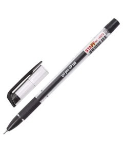 Ручка гелевая College 143016 черная 0 3 мм 12 штук Staff