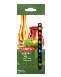 Набор масляной пастели Academy Oil Pastels 12 цветов Derwent