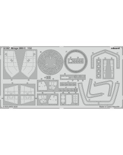 Фототравление 32967 Mirage 2000 C 1 32 Эдуард