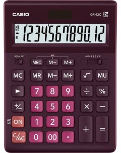 Калькулятор GR 12 12 разр бордо бухгалтерский Casio