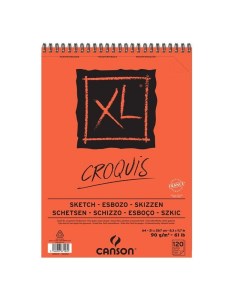 Альбом на спирали для графики XL Croquis 21х29 7см 120 листов Canson