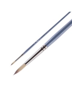 Кисть синтетика 10 круглая HI TECH 991 длинная ручка Pinax