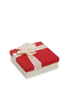 Коробка подарочная Квадрат цв беж красн WG 52 1 B 113 301727 Арт-ист