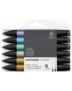 Набор маркеров W N 290135 Promarker Metallic 6 цветов Winsor & newton
