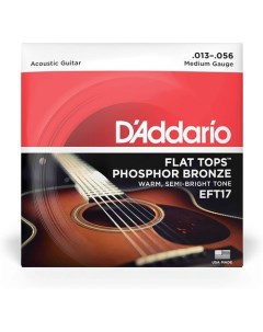 Струны для акустической гитары DAddario EFT17 D`addario