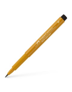 Капиллярная ручка Pitt Artist Pen Brush зелено золотая Faber-castell