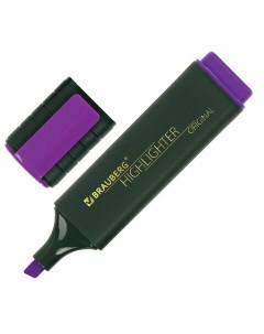 Текстовыделитель ORIGINAL 151685 фиолетовый линия 1 5 мм Brauberg