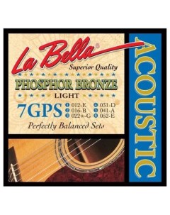 7gps Струны для акустической гитары La bella