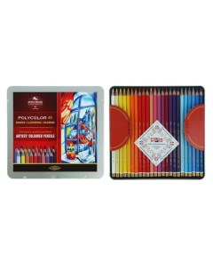 Карандаши художественные PolyColor 3826 48 цветов мягкие в металлическом пенале Koh-i-noor