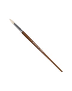 Кисть художественная профессиональная CLASSIC щетина круглая 12 длинная ручка Brauberg