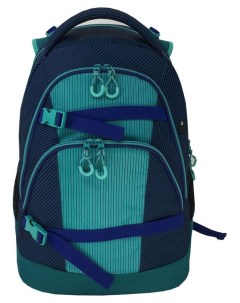 Рюкзак с эргономичной спинкой сине зеленый Seventeen