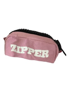 Школьный пенал Zipper розовый цвет Nobrand
