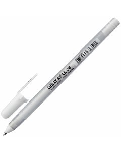 Ручка гелевая БЕЛАЯ Япония Gelly Roll узел 08 мм линия письма 04 мм XPGB 50 Sakura