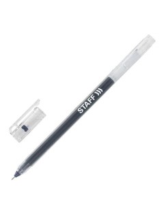 Ручка гелевая EVERYDAY 143673 черная 0 35 мм 12 штук Staff