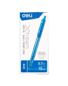 Ручка шариковая автоматическая X tream синяя толщина линии 0 7 мм 1407941 Deli