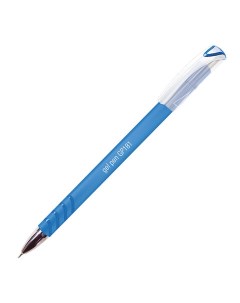 Ручка гелевая College GP 181 СИНЯЯ корпус синий игольчатый узел 0 6 мм линия п Staff
