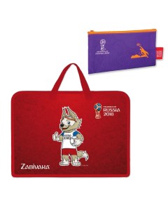 Набор первоклассника Zabivaka папка для тетрадей красная с пеналом Hatber