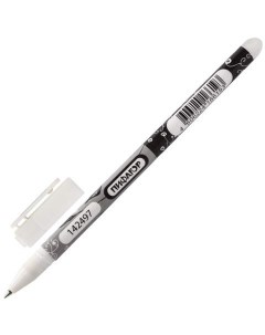 Ручка гелевая 142497 черная 0 35 мм 12 штук Пифагор