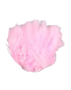 Набор перьев для творчества 30 шт 14 17 см нежно розовый Веселуха