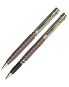 Набор ручек шариковых Pen Pen Matte Brown синие 1 мм 2 шт Pierre cardin