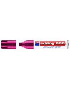 Перманентный маркер клиновидный наконечник 4 12 мм розовый Edding