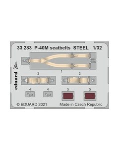33283 Eduard 1 32 Фототравление для P 40M ремни безопасности СТАЛЬНЫЕ Nobrand