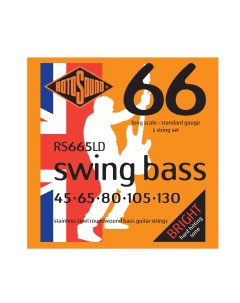 RS665LD BASS STRINGS STAINLESS STEEL струны для 5 струнной басгитары сталь 45 Rotosound