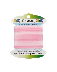 Тесьма декоративная Gamma шелковая цвет M008 арт SRM 7