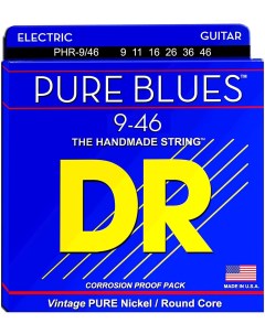Струны для электрогитары DR PHR 9 Pure Blues Light 9 42 Dr strings