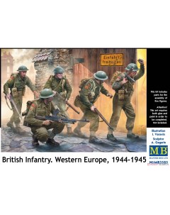 Сборная модель 1 35 Британская пехота Западная Европа 1944 1945 гг 3585 Masterbox