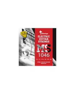 Ms1046 струны для электрогитары сталь Galli