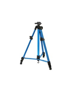 Мольберт телескопический в форме треноги металлический синий Белоснежка