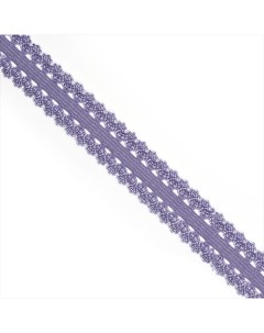 Резинка бельевая ажурная цвет S380 светло фиолетовый 20 мм x 100 м Tby
