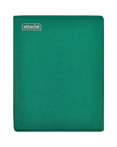 Бизнес тетрадь А5 160л на кольцах зеленый обложка ПВХ Attache
