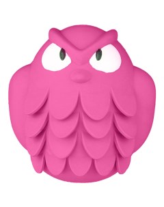 Игрушка Сова для собак с ароматом бекона розовая 13 см Mr.kranch
