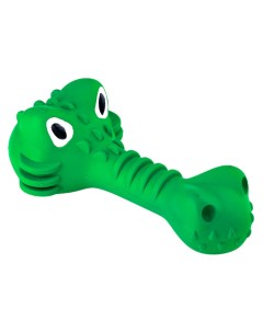 Игрушка Крокодил для собак с ароматом курицы с пищалкой зеленая 18 см Mr.kranch