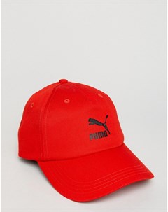Красная кепка с логотипом Exclusive Puma