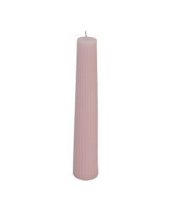 Свеча столовая Конус 4х24 см легкий розовый парафин без запаха 18 часов горения Антей кэндл