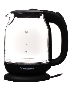 Чайник электрический SKG1311 черный серебристый Starwind