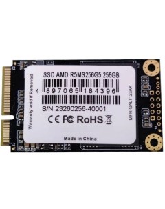 Накопитель SSD mSATA R5MS256G5 Radeon R5 256GB SATA 6Gb s 3D TLC 543 467MB s IOPS 80K 72K Amd