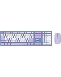 Клавиатура и мышь Wireless OCC200 ZL ACCEE 003 фиолетовые USB 109 клавиш 4кн 1200dpi Acer