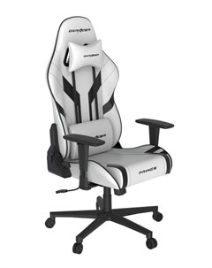 Кресло OH P88 WN геймерское бело черное регулируемые подлокотники в 3 направлениях наклон спинки до  Dxracer